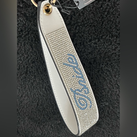 Victoria’s Secret “BRIDE” RHINESTONE Wristlet Keychain Shine Strap - Picture 4 of 7